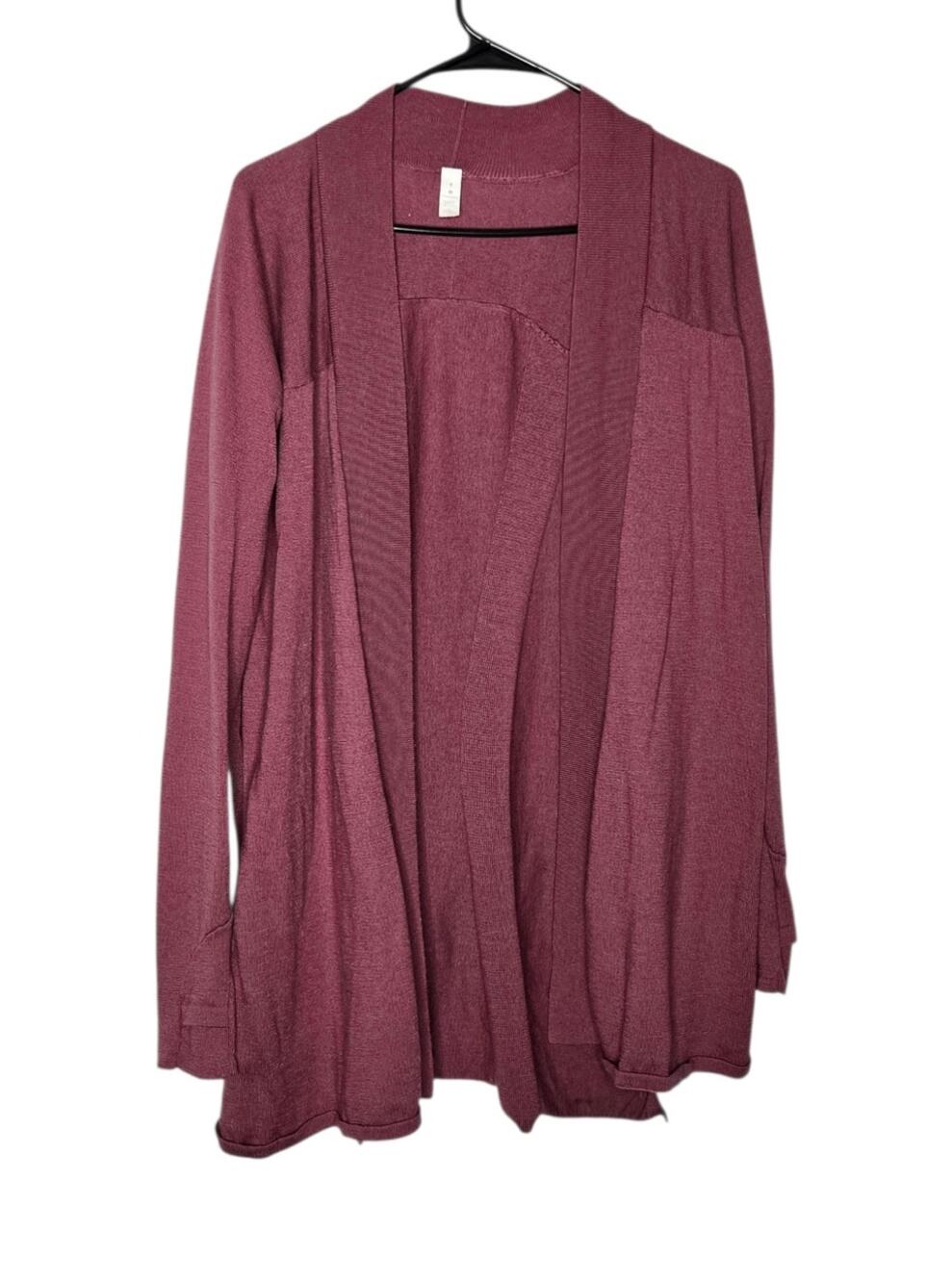 Lululemon Blissful Zen Cardigan Sweater So Merlot Women's 8